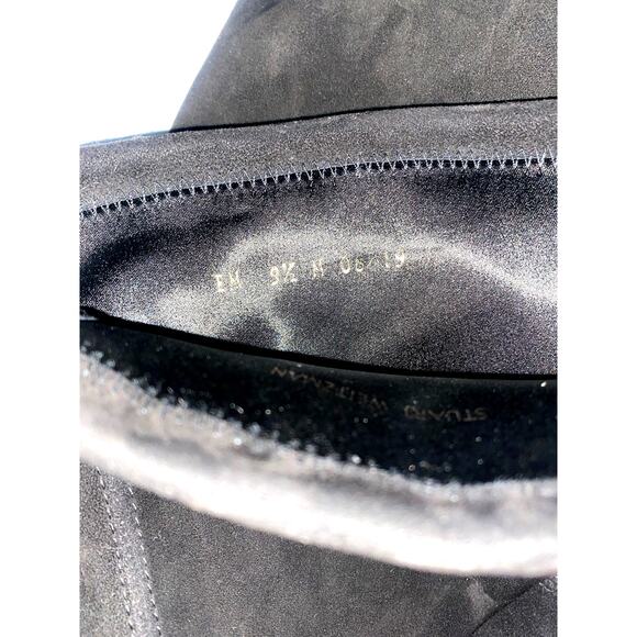 Stuart Weitzman Lowland Stretch Suede Over The Knee Boots Round Toe Size 9.5 M - Picture 7 of 7